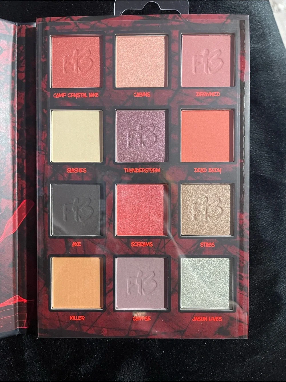 Glow-in-the-Dark Friday the 13th eyeshadows